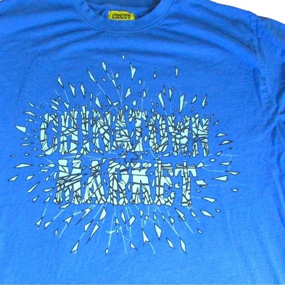 Chinatown Market T-shirt  Blue Shatter Graphic - Picture 2 of 4